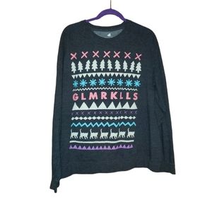 Glmrkills Fair Isle Christmas Cat sweatshirt
